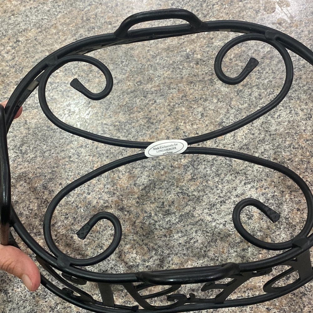 Longaberger wrought Iron treats stand - Picture 8 of 10